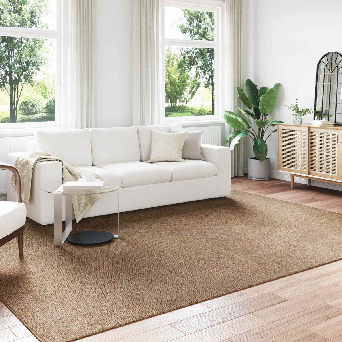 Indendørs og udendørs tæppe AGIRA Naturfarvet 340 x 240 cm