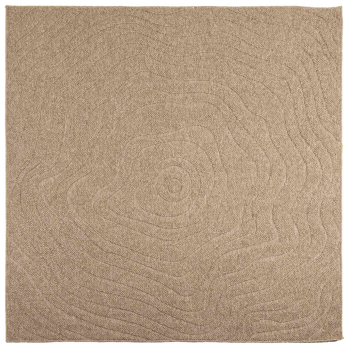 Indendørs og udendørs tæppe AGIRA Naturfarvet 120 x 120 cm