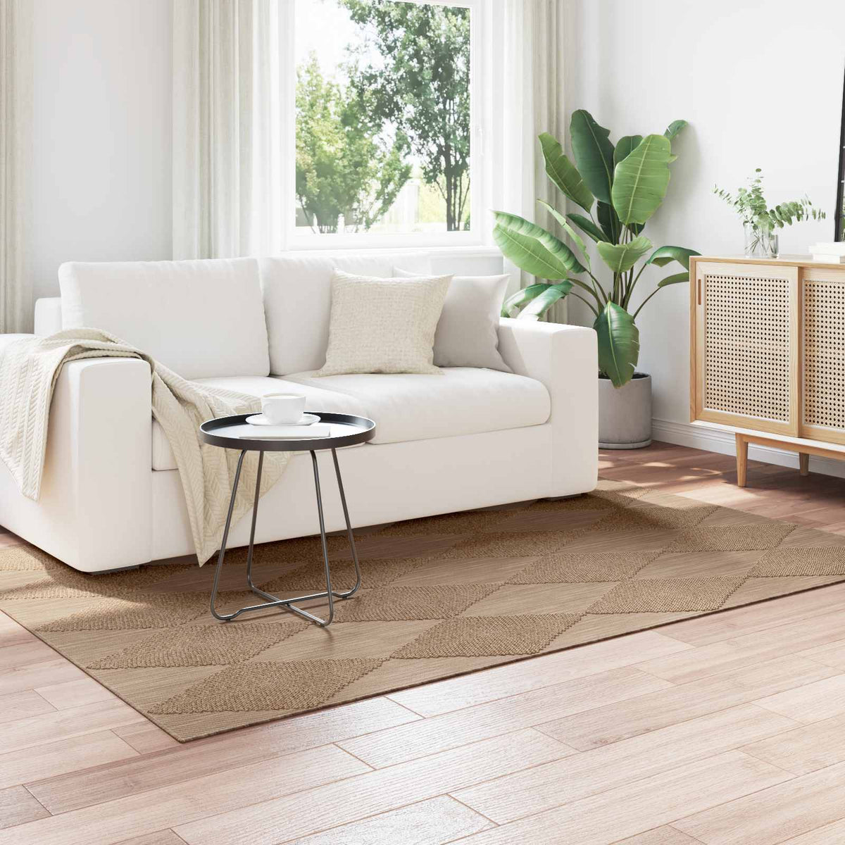 Indendørs og udendørs tæppe AGIRA Naturfarvet 230 x 160 cm