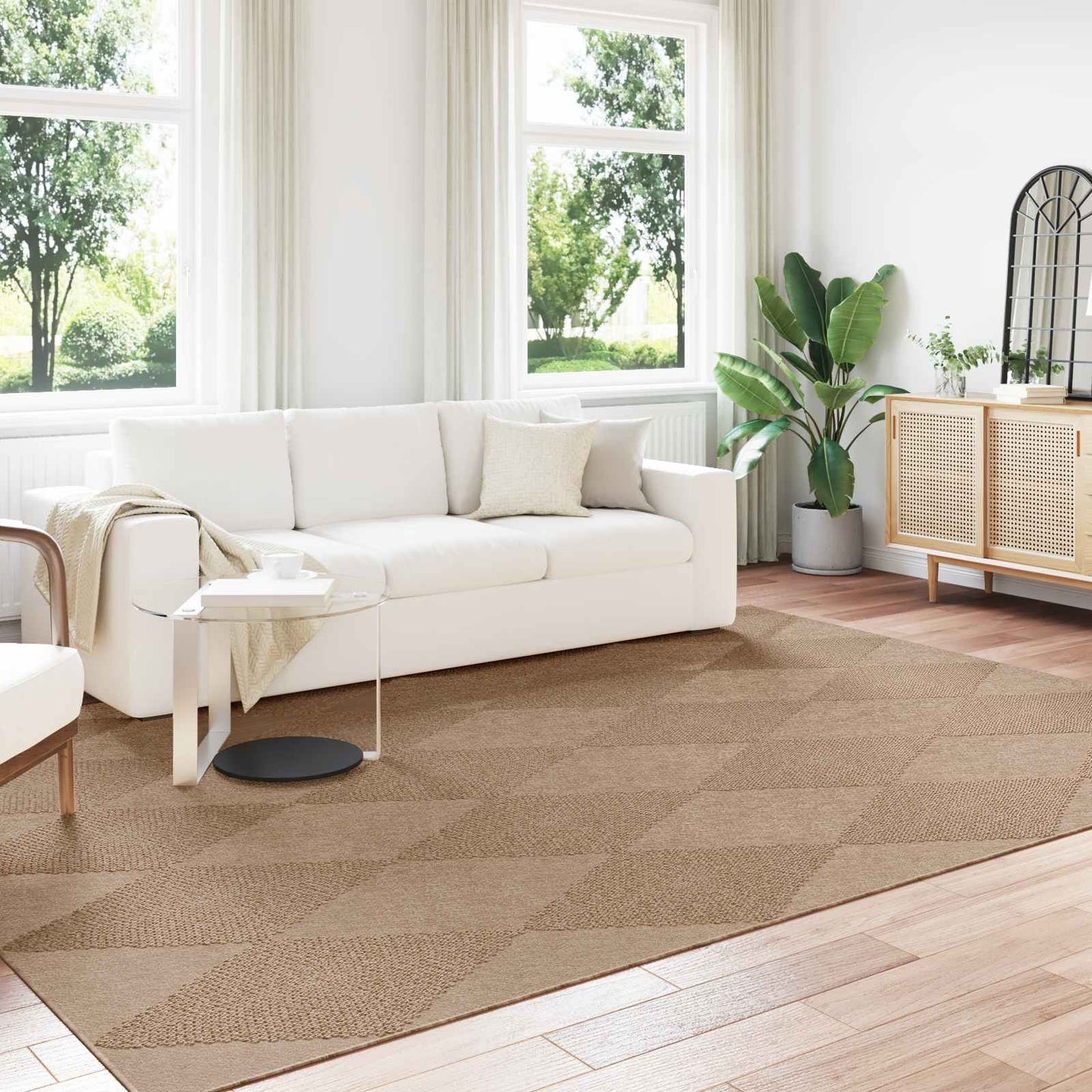 Indendørs og udendørs tæppe AGIRA Naturfarvet 280 x 200 cm