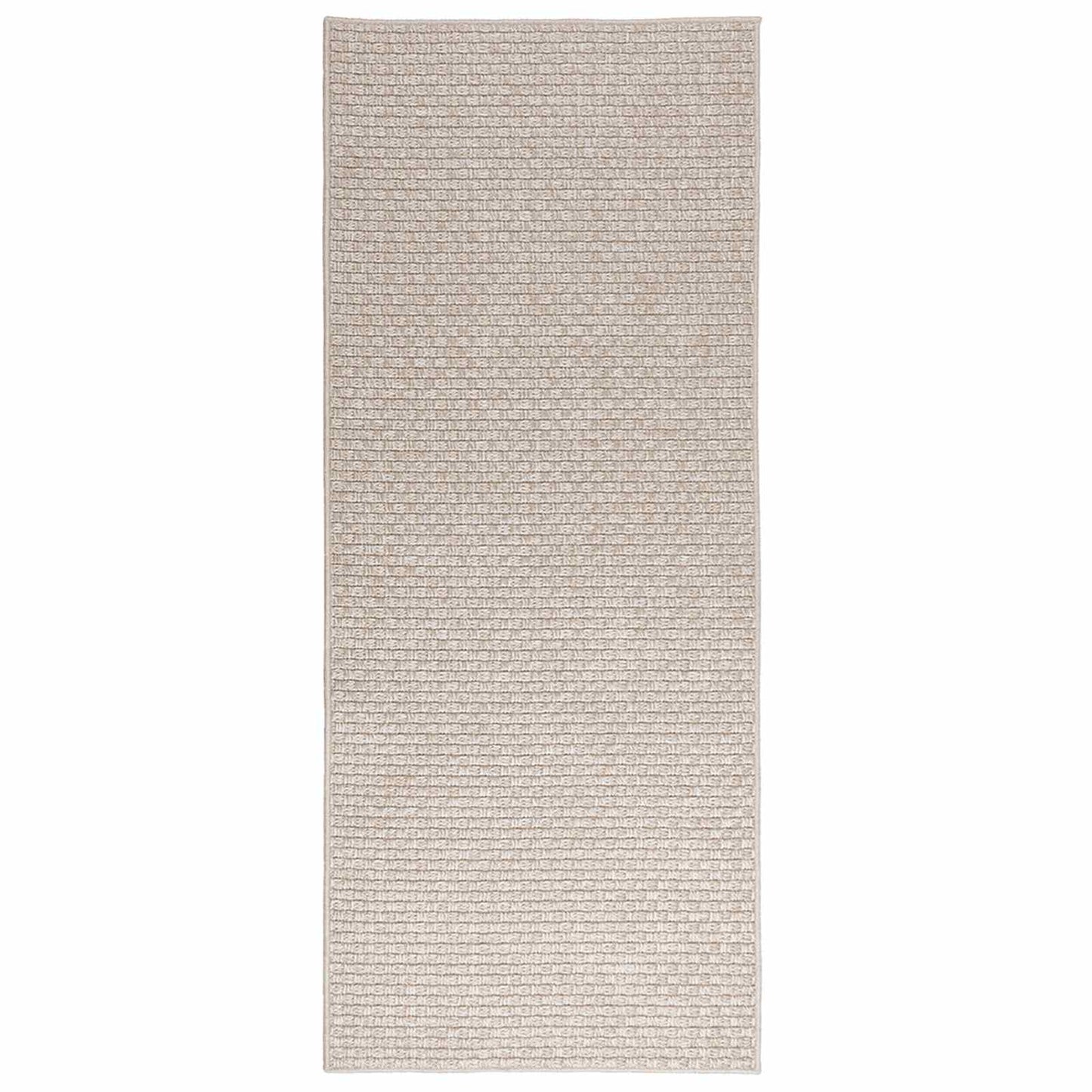 Områdetæpper Rektangulær FARO Creme 150 x 80 cm Polyester
