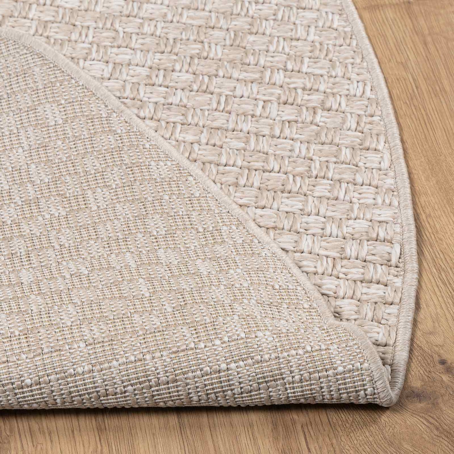 Områdetæpper Rund FARO Creme Ø 120 CM Polyester