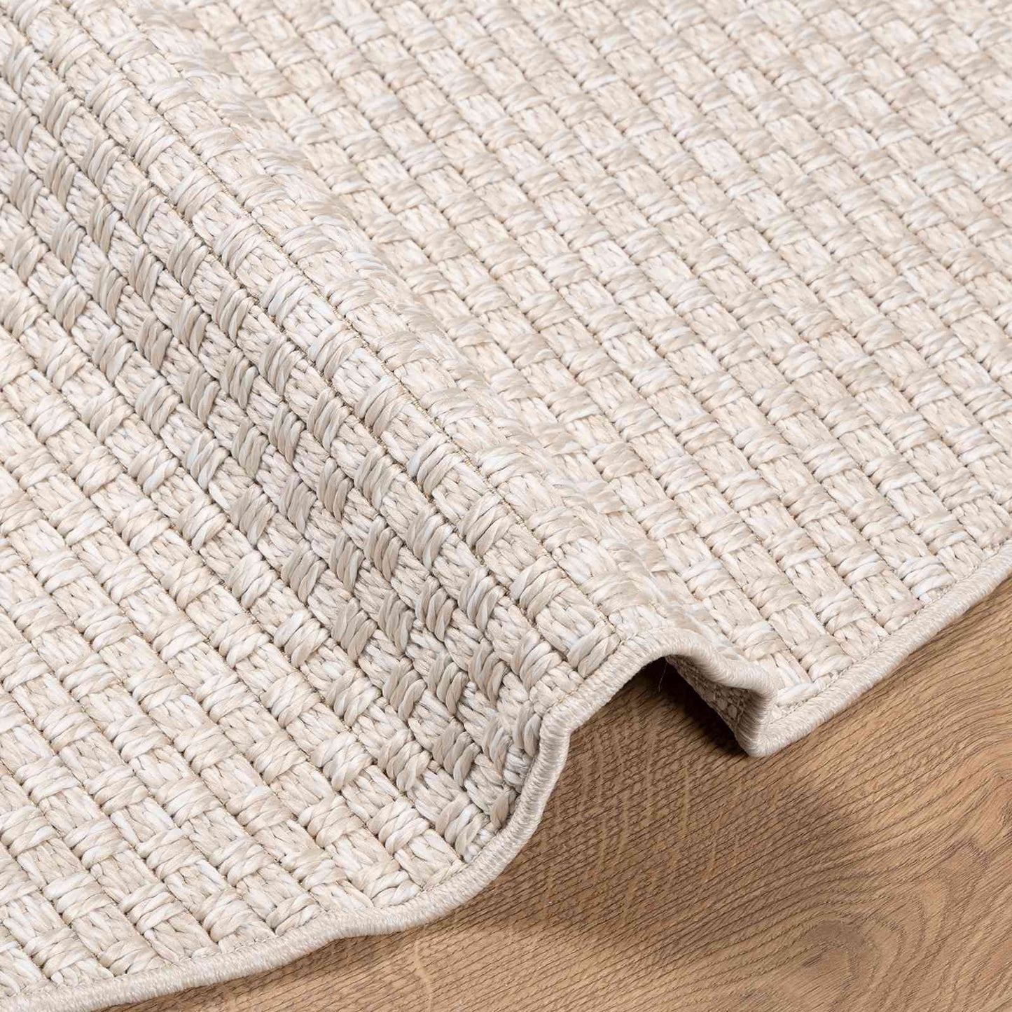 Områdetæpper Rund FARO Creme Ø 120 CM Polyester