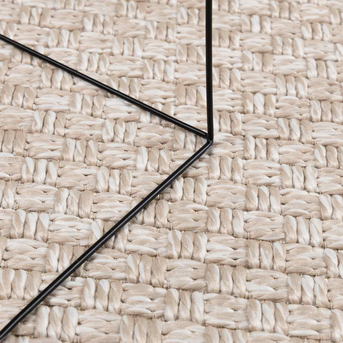 Områdetæpper Rund FARO Creme Ø 160 CM Polyester