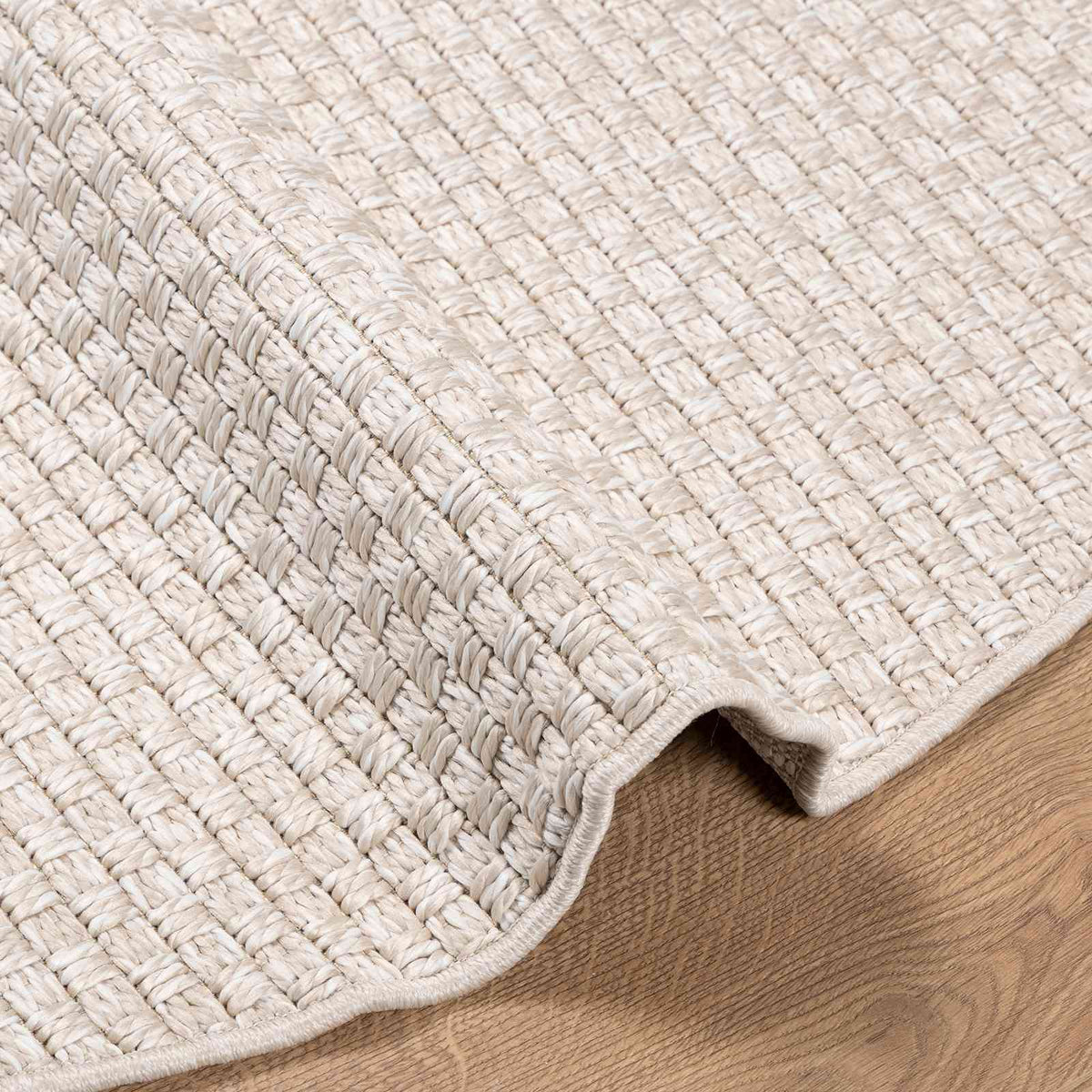Områdetæpper Rund FARO Creme Ø 160 CM Polyester