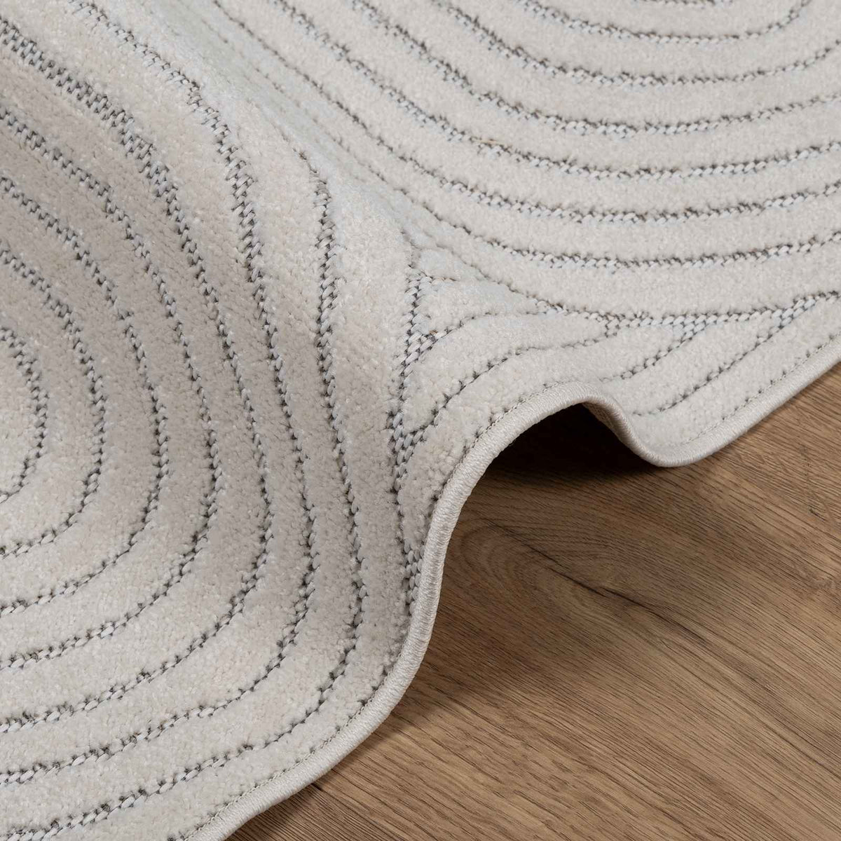 Indendørs og udendørs tæppe PALMERAS Creme 170 x 120 cm