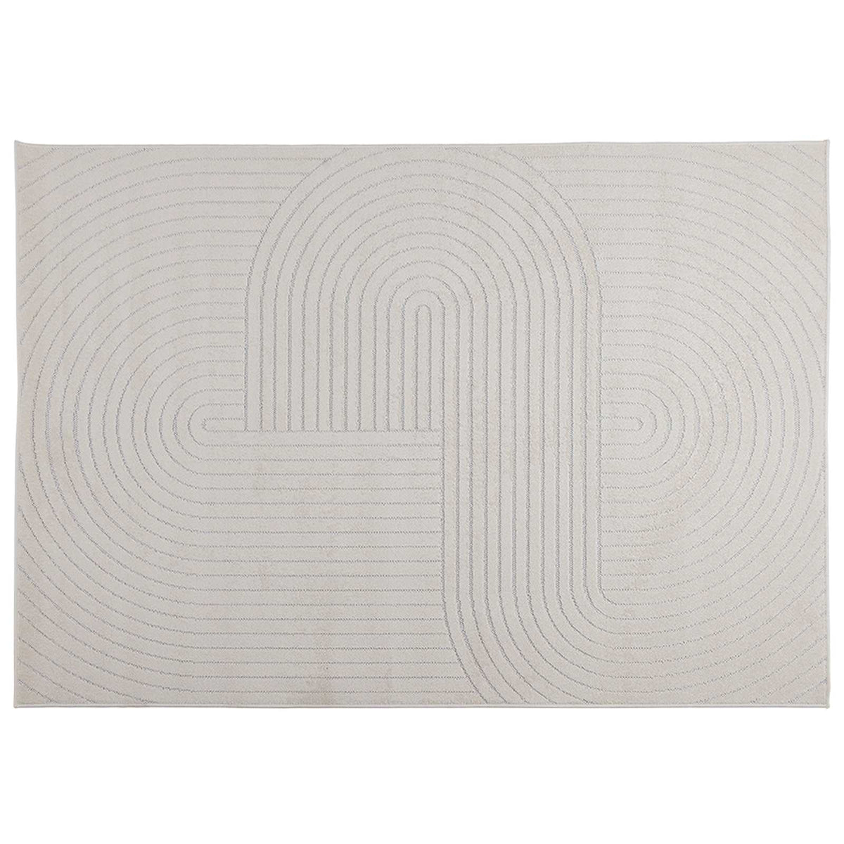 Indendørs og udendørs tæppe PALMERAS Creme 230 x 160 cm