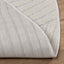 Indendørs og udendørs tæppe PALMERAS Creme Ø 160 CM Polyester