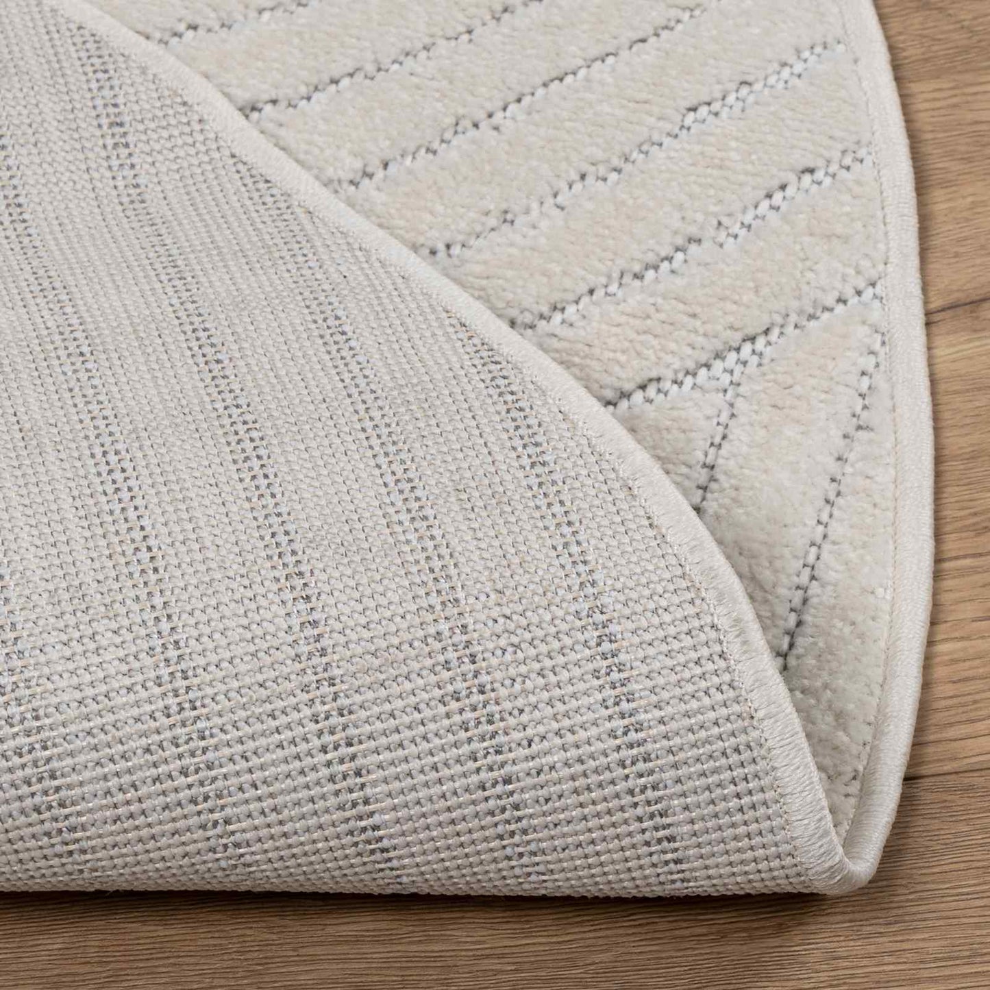 Indendørs og udendørs tæppe PALMERAS Creme Ø 200 CM Polyester