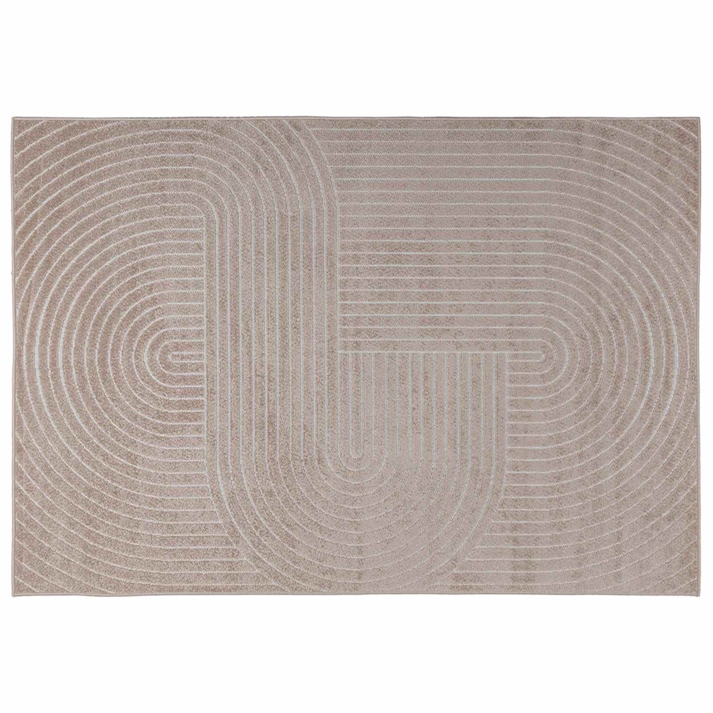 Indendørs og udendørs tæppe PALMERAS Beige 200 x 140 cm