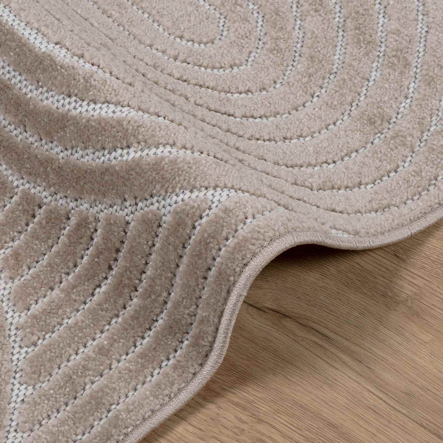 Indendørs og udendørs tæppe PALMERAS Beige 230 x 160 cm
