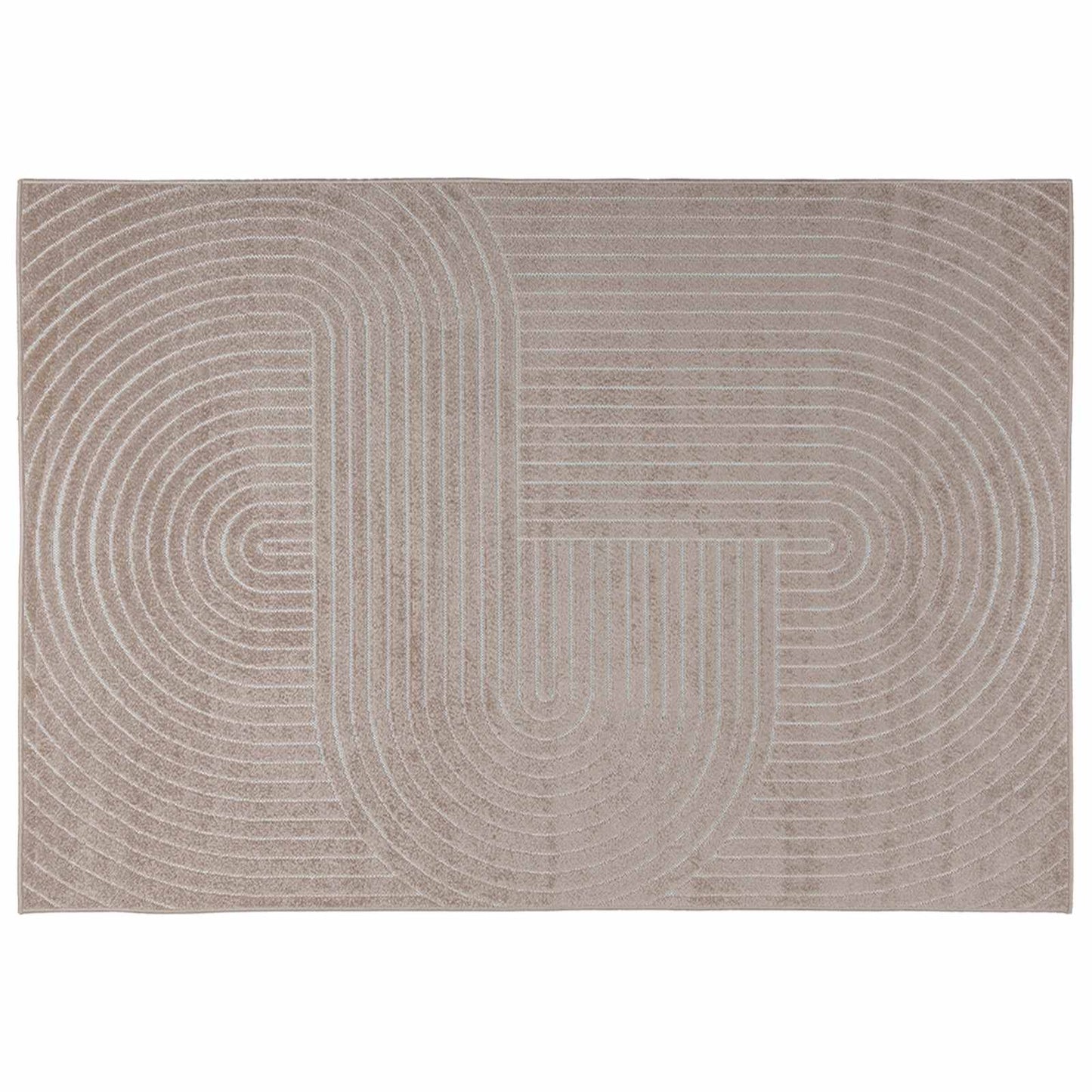 Indendørs og udendørs tæppe PALMERAS Beige 280 x 200 cm