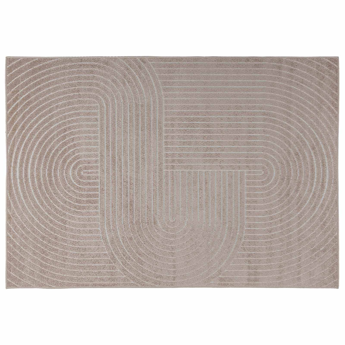Indendørs og udendørs tæppe PALMERAS Beige 340 x 240 cm