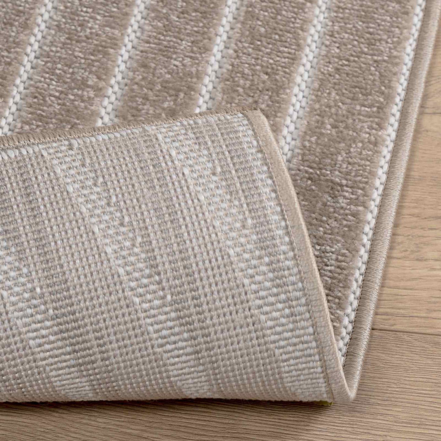 Indendørs og udendørs tæppe PALMERAS Beige 240 x 240 cm