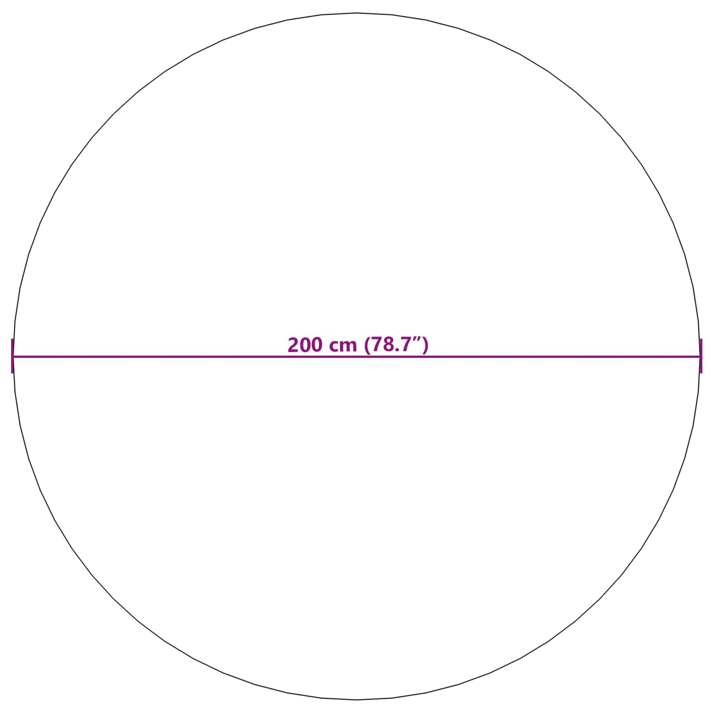 Indendørs og udendørs tæppe PALMERAS Beige Ø 200 CM Polyester