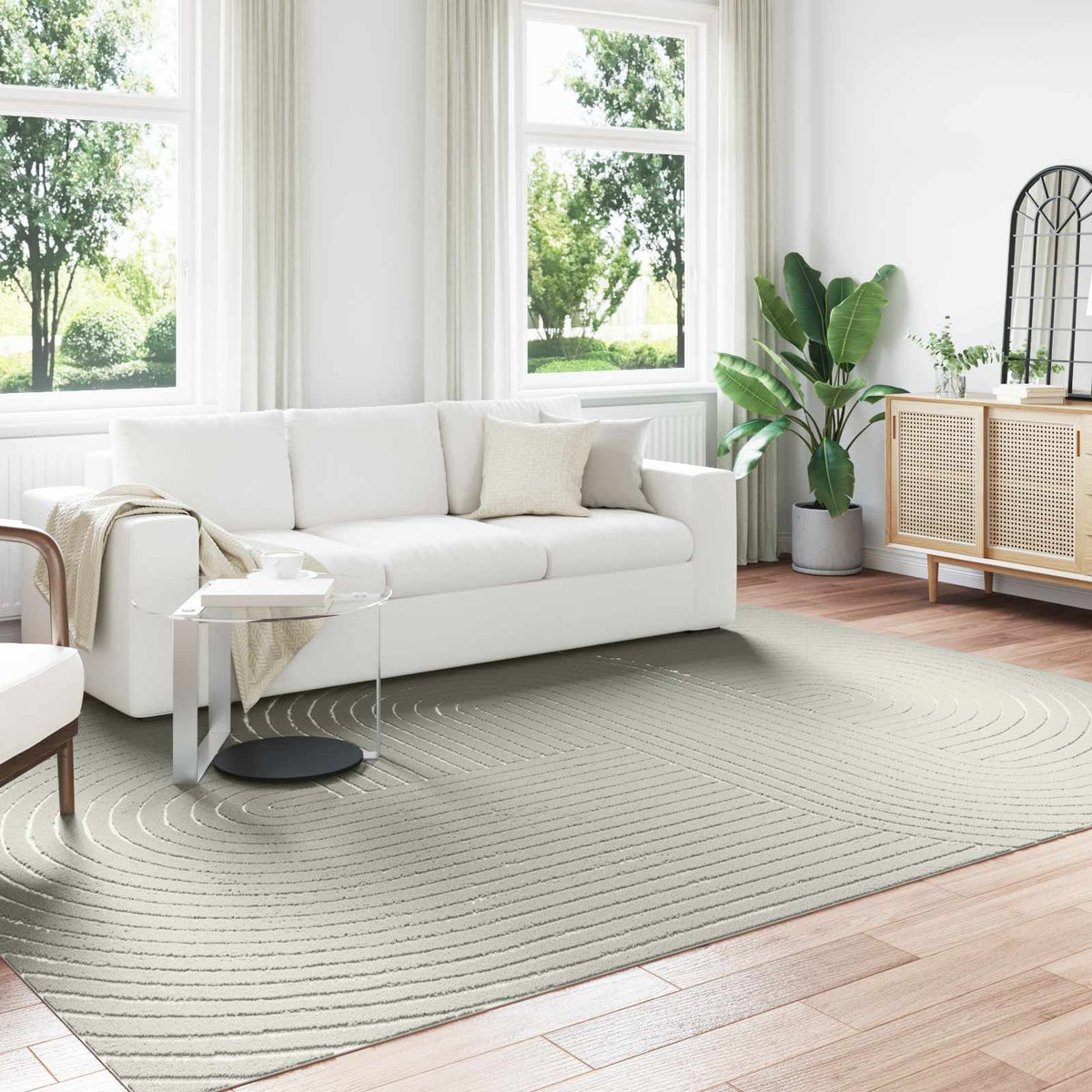 Indendørs og udendørs tæppe PALMERAS Grøn 240 x 340 cm