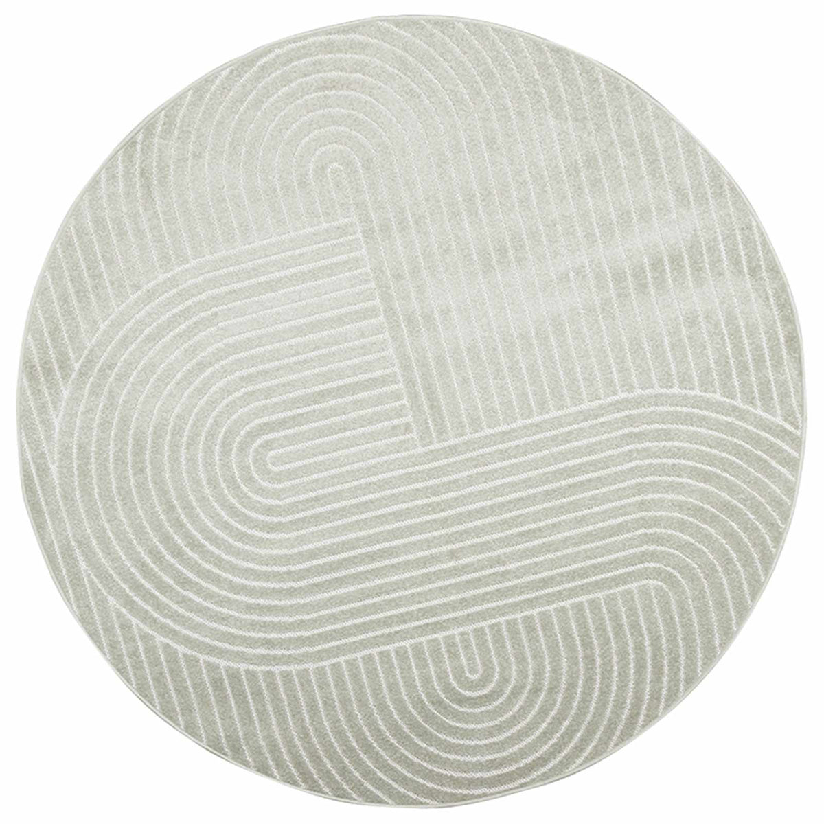 Indendørs og udendørs tæppe PALMERAS Grøn Ø 200 CM Polyester