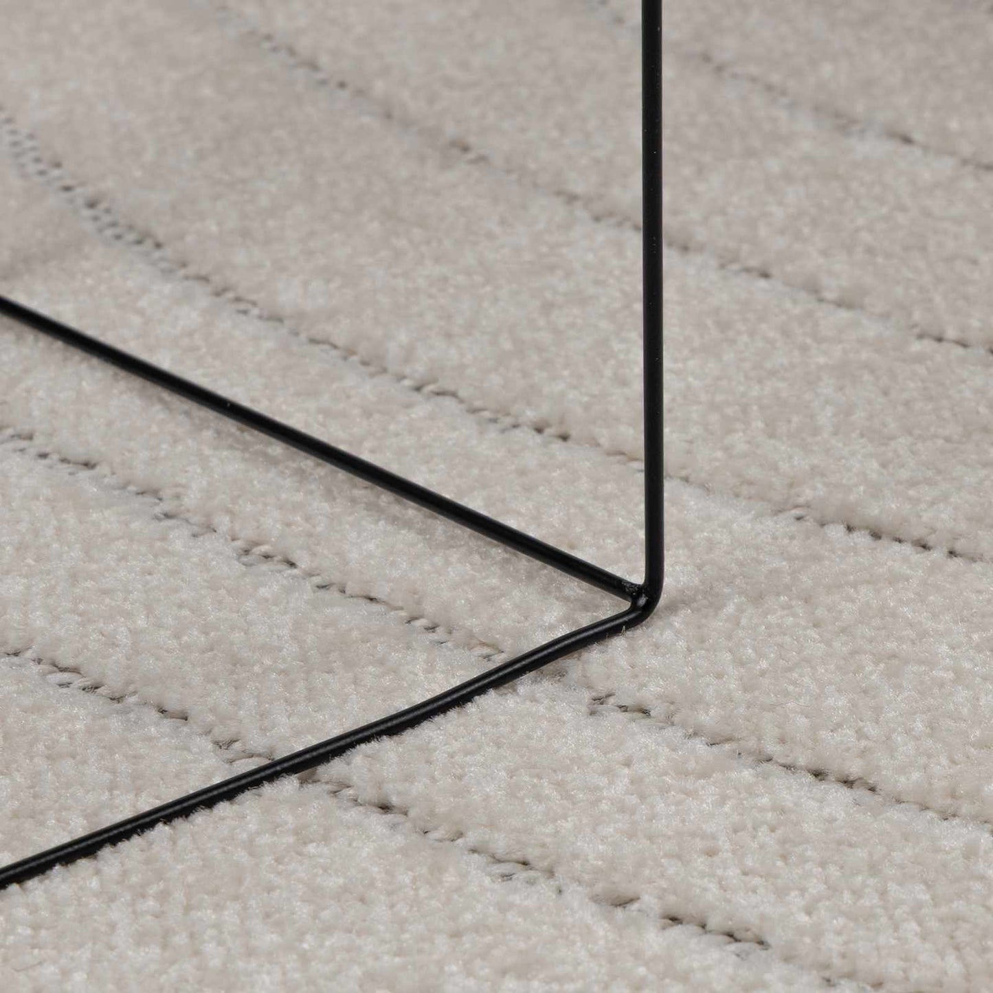 Indendørs og udendørs tæppe PALMERAS Creme 200 x 80 cm