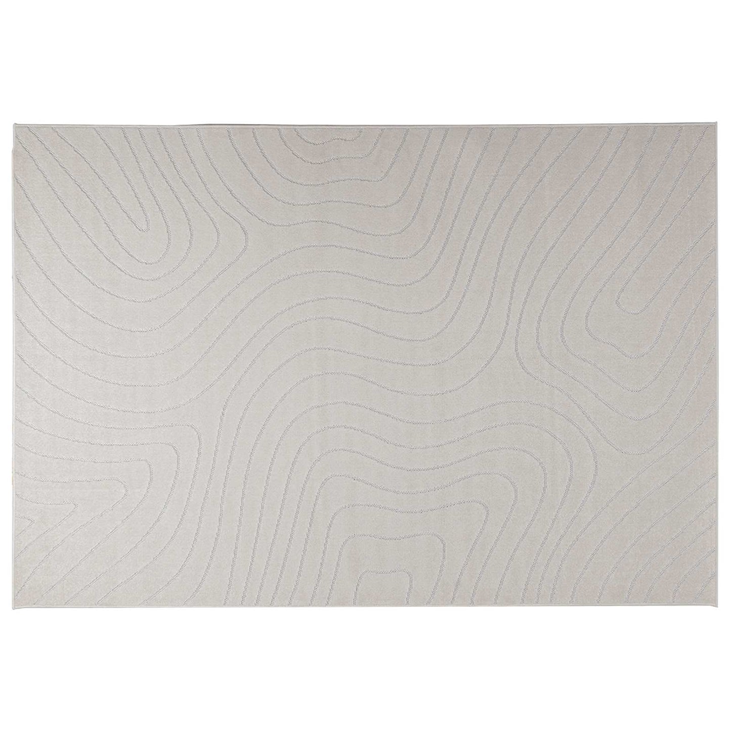 Indendørs og udendørs tæppe PALMERAS Creme 230 x 160 cm
