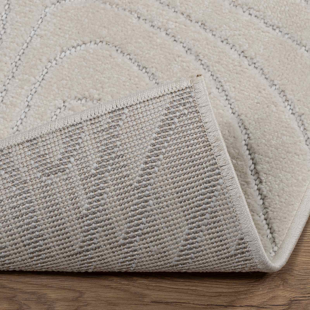 Indendørs og udendørs tæppe PALMERAS Creme 340 x 240 cm