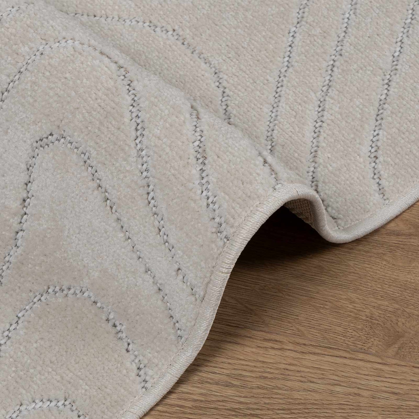 Indendørs og udendørs tæppe PALMERAS Creme 340 x 240 cm