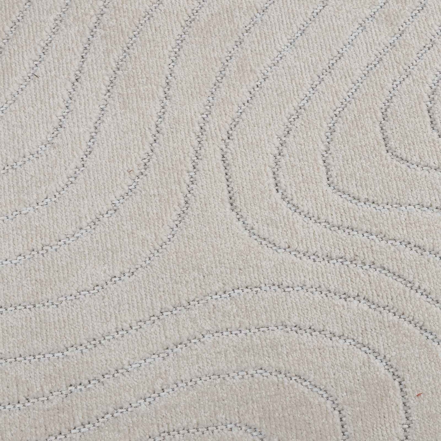 Indendørs og udendørs tæppe PALMERAS Creme 200 x 200 cm