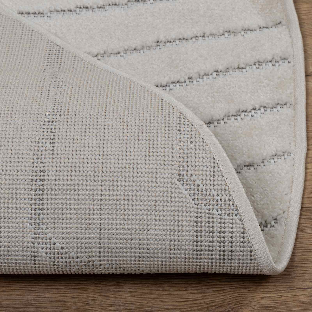 Indendørs og udendørs tæppe PALMERAS Creme Ø 160 CM Polyester