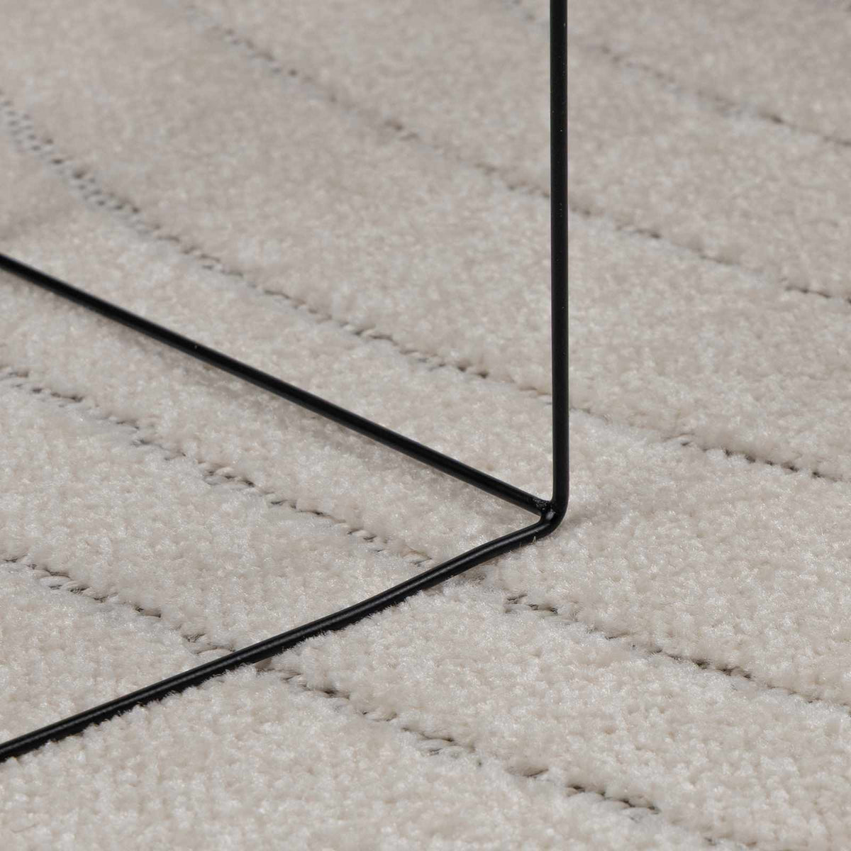 Indendørs og udendørs tæppe PALMERAS Creme Ø 200 CM Polyester