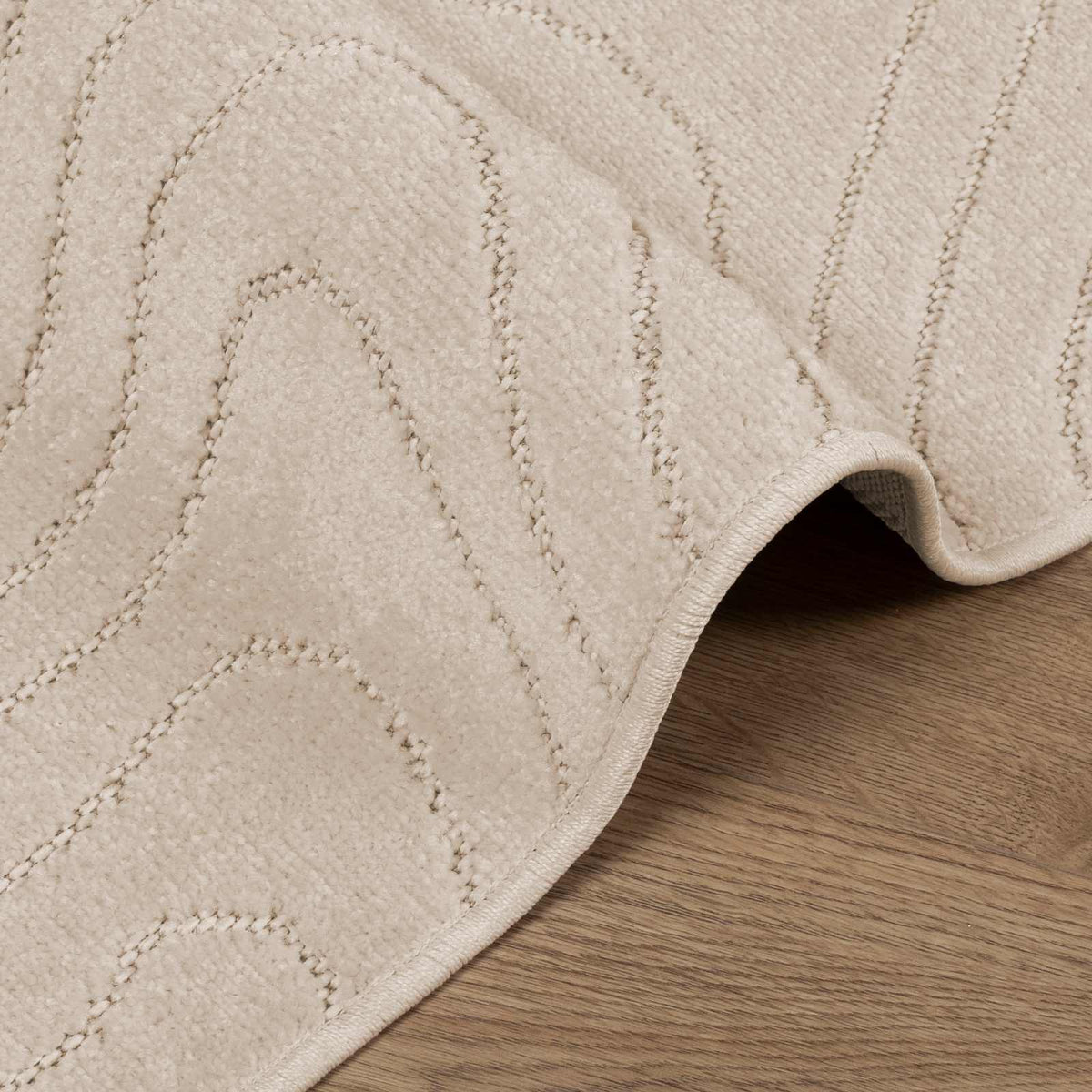 Indendørs og udendørs tæppe PALMERAS Beige 200 x 280 cm
