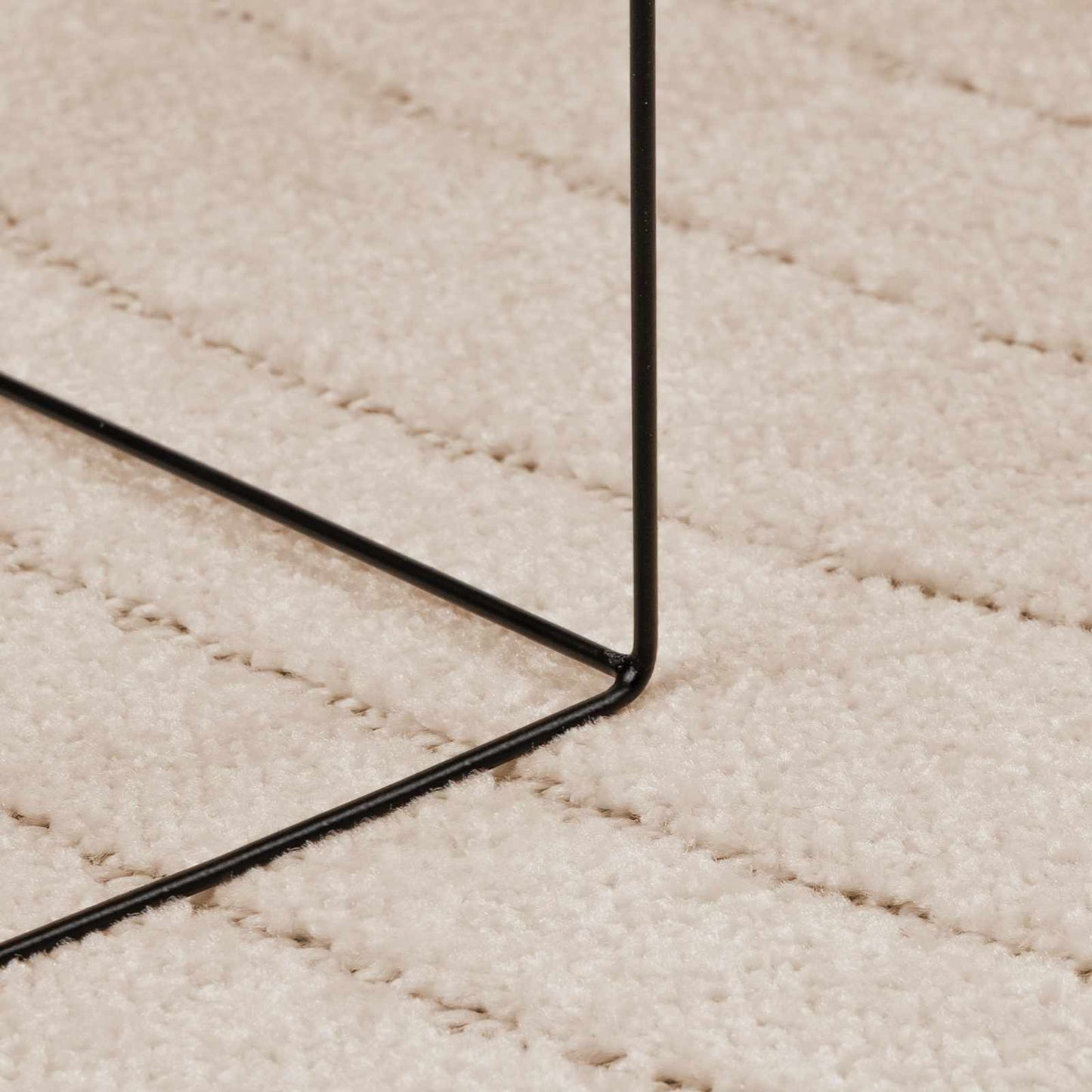 Indendørs og udendørs tæppe PALMERAS Beige Ø 120 CM Polyester