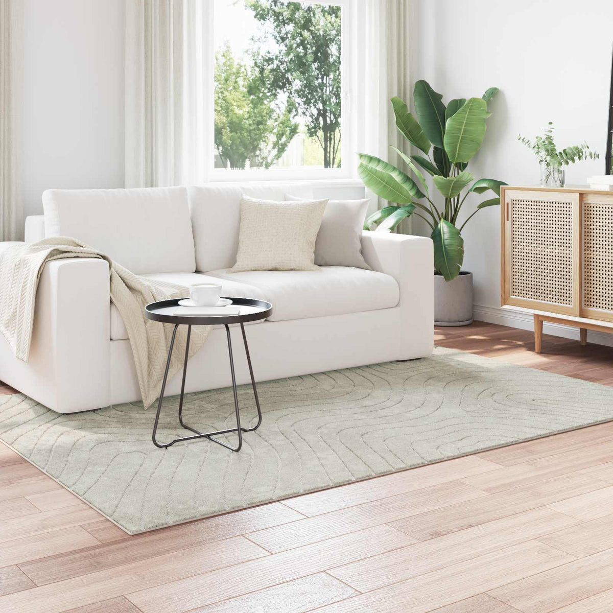 Indendørs og udendørs tæppe PALMERAS Grøn 160 x 230 cm