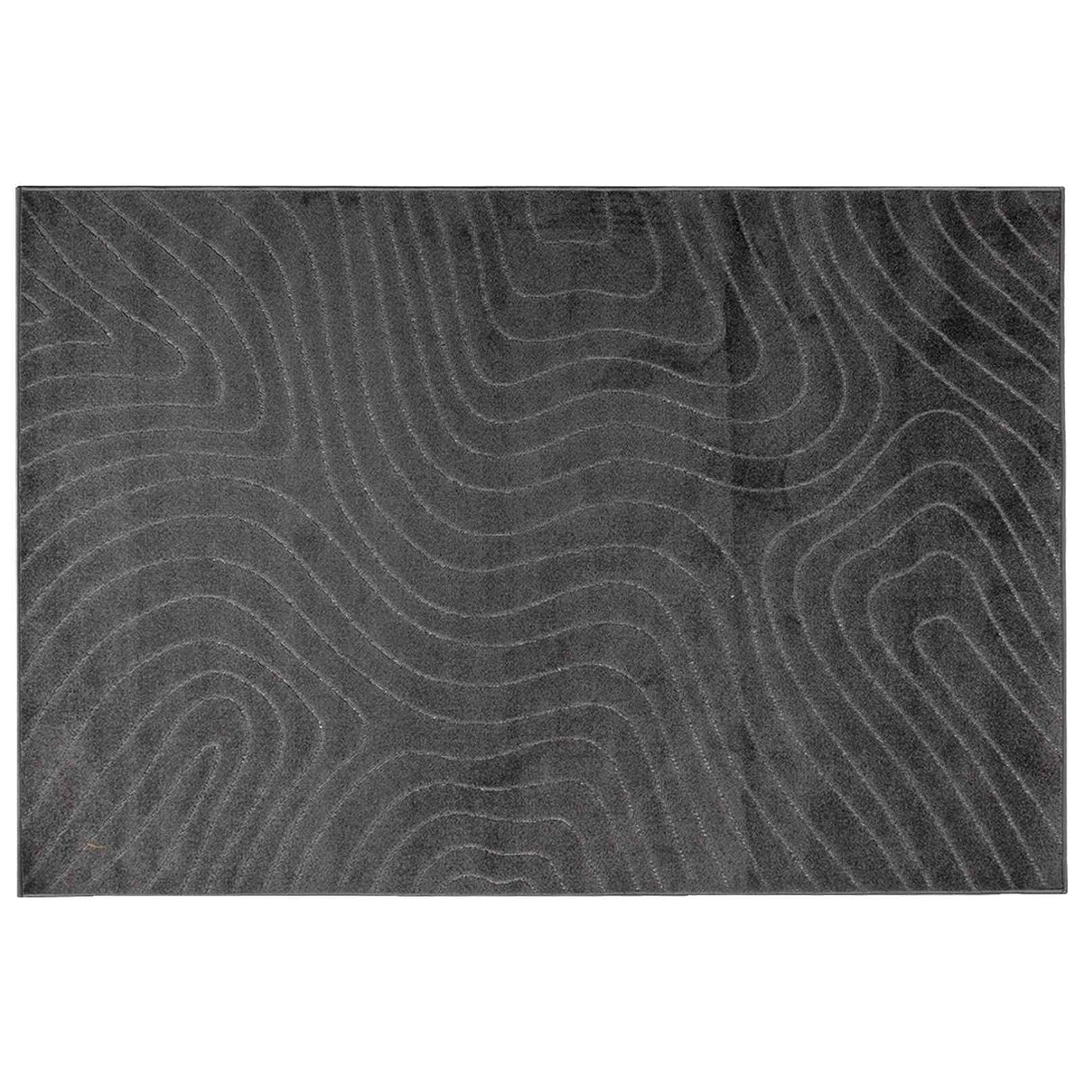 Indendørs og udendørs tæppe PALMERAS Antracit 230 x 160 cm