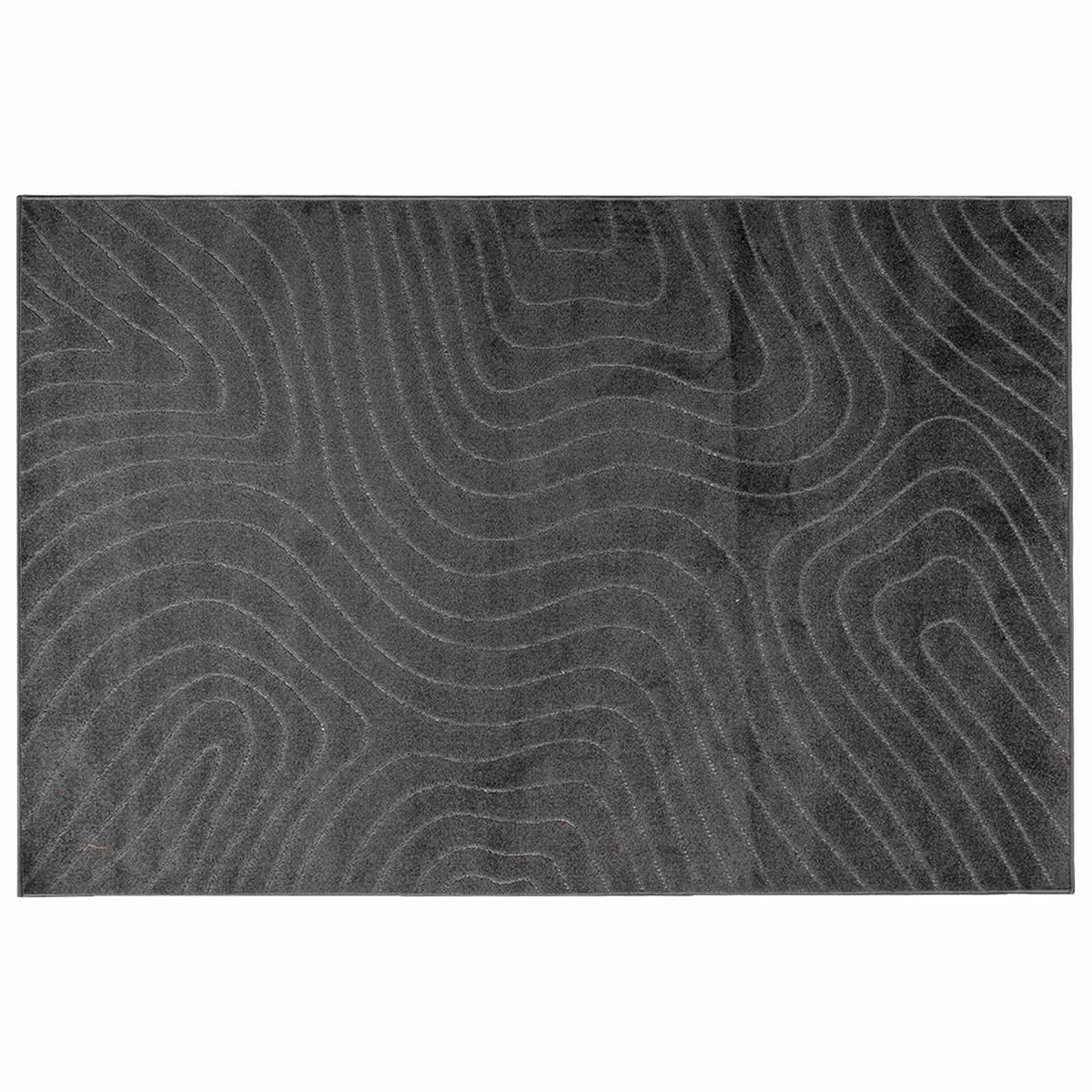 Indendørs og udendørs tæppe PALMERAS Antracit 340 x 240 cm