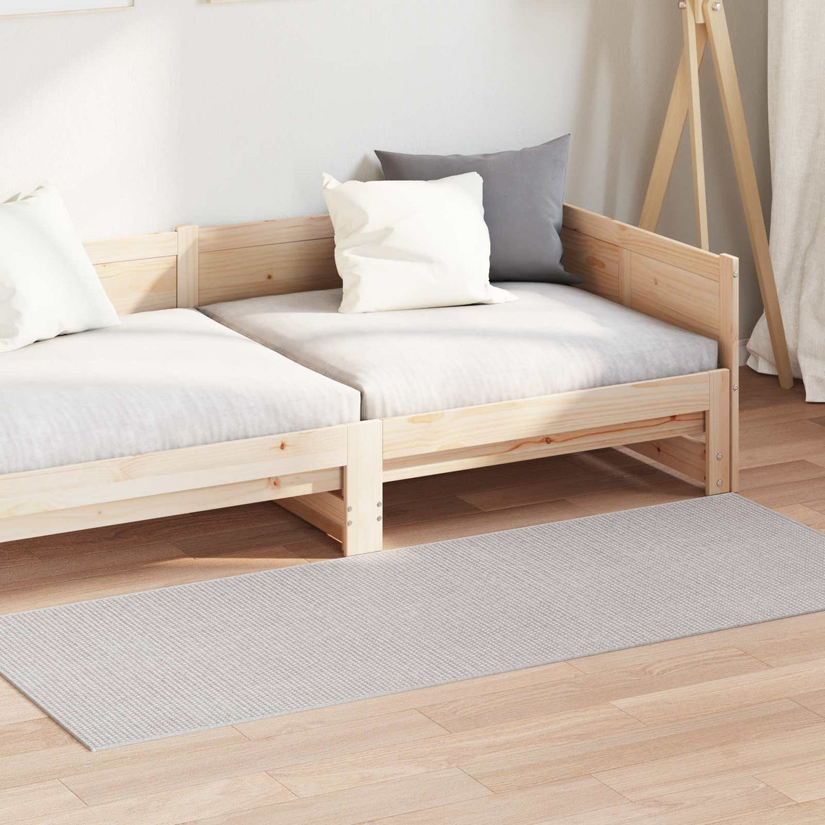 Indendørs tæppe LUGO Cremefarvet 150 x 80 cm Polyester