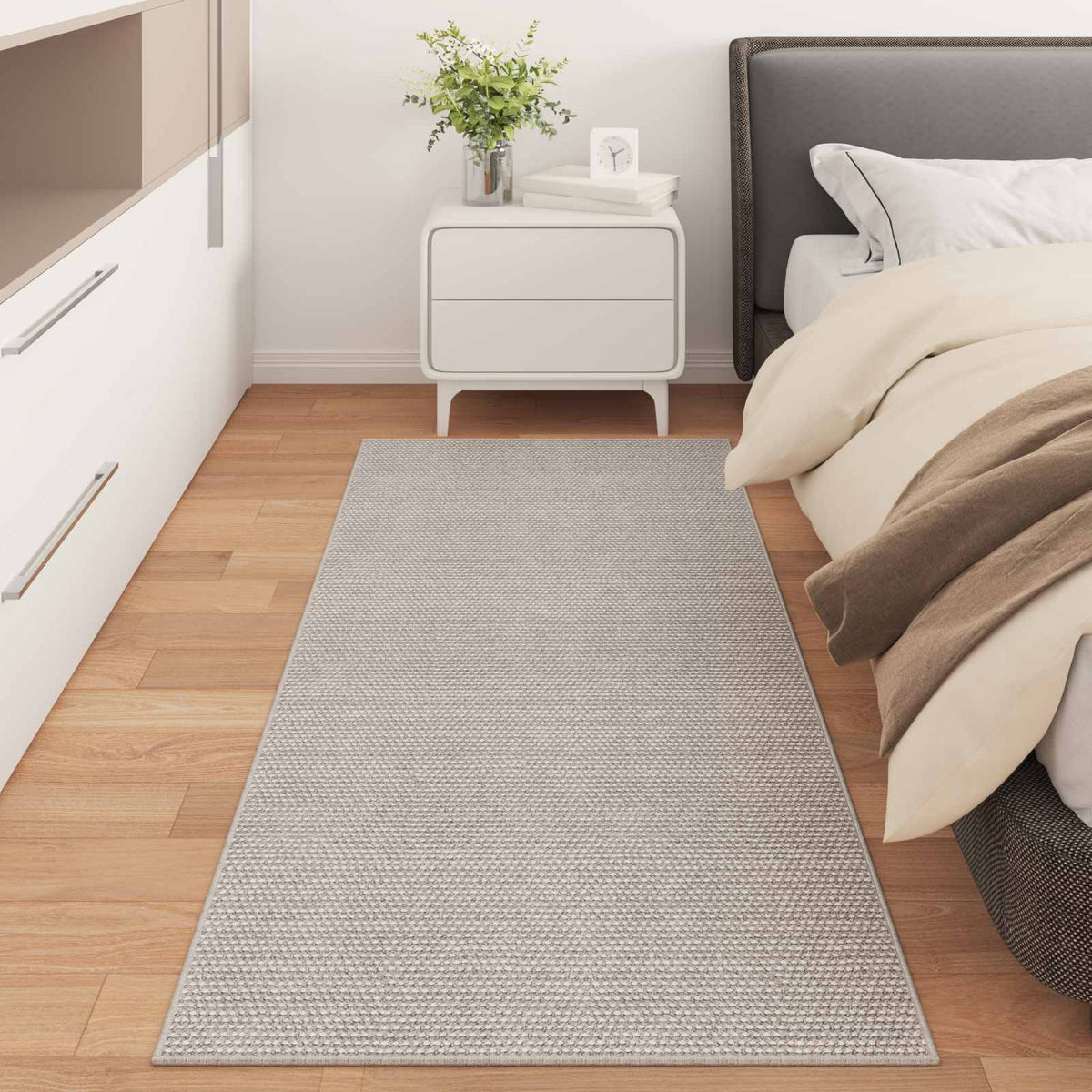 Indendørs tæppe LUGO Cremefarvet 150 x 80 cm Polyester