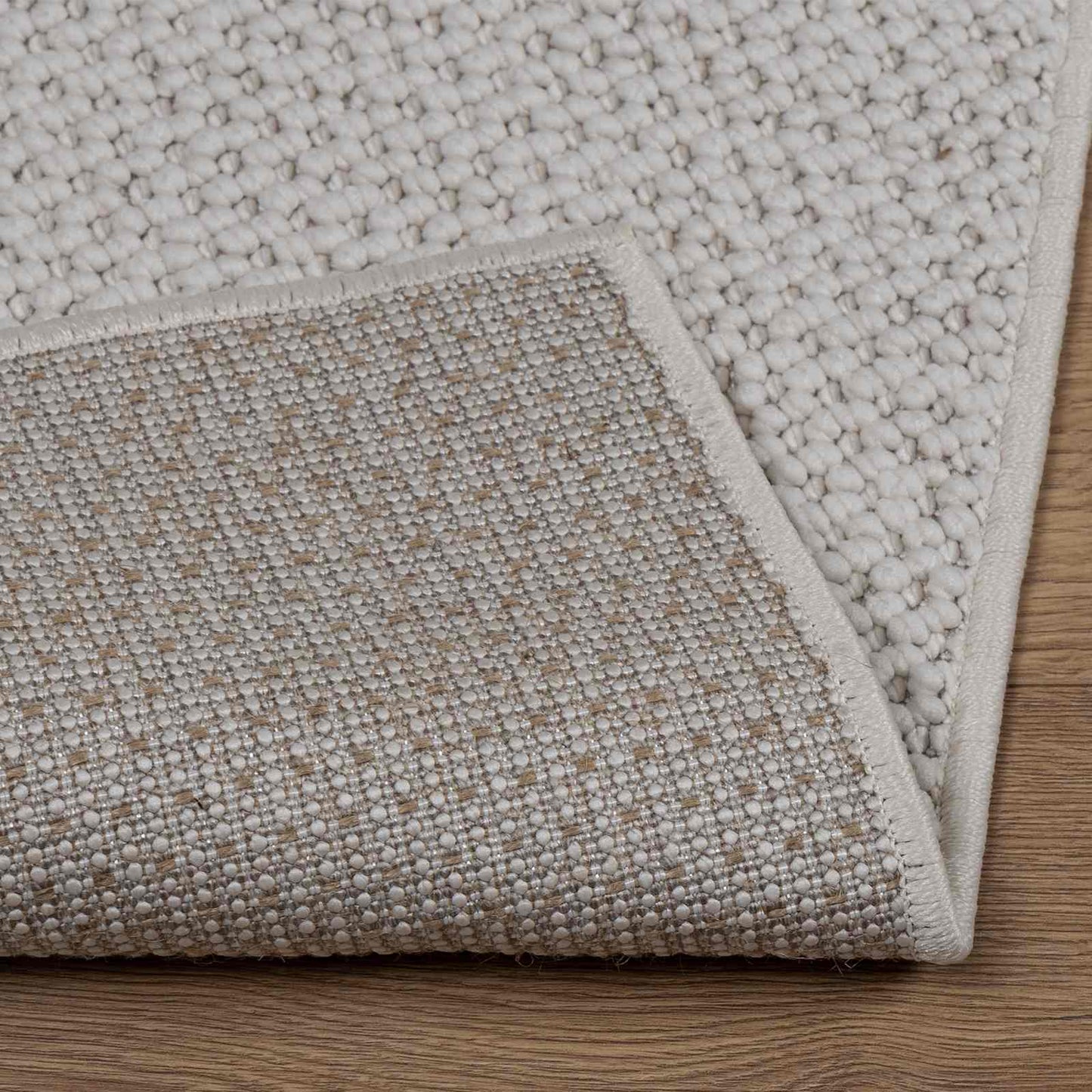 Indendørs tæppe LUGO Cremefarvet 170 x 120 cm Polyester