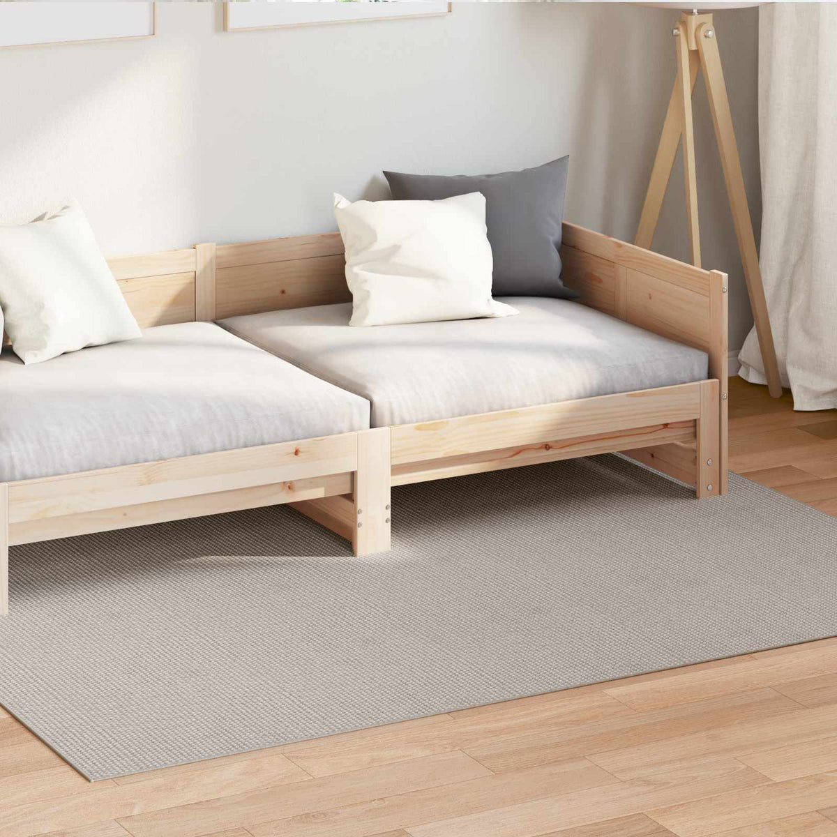 Indendørs tæppe LUGO Cremefarvet 200 x 140 cm Polyester