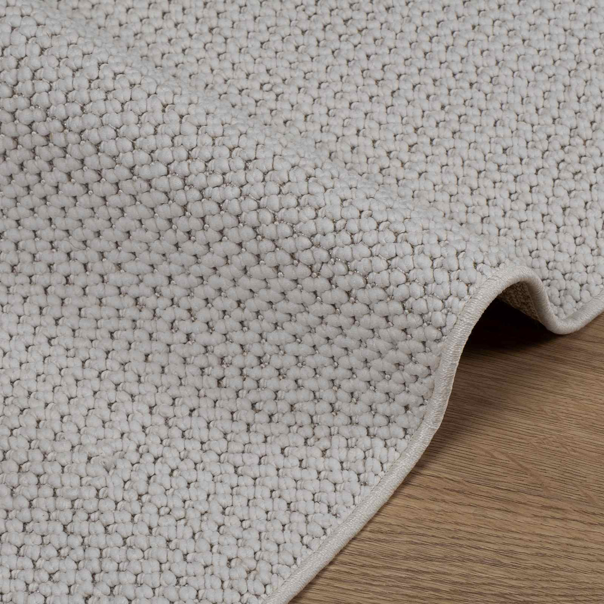 Indendørs tæppe LUGO Cremefarvet 200 x 200 cm Polyester