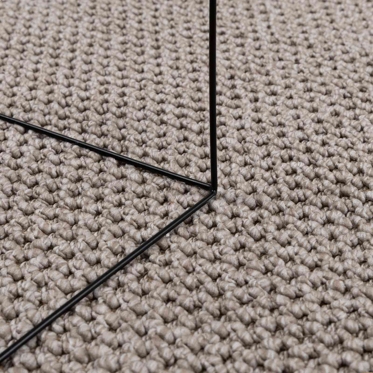 Indendørs tæppe LUGO Creme og Taupe 80 x 150 cm Polyester