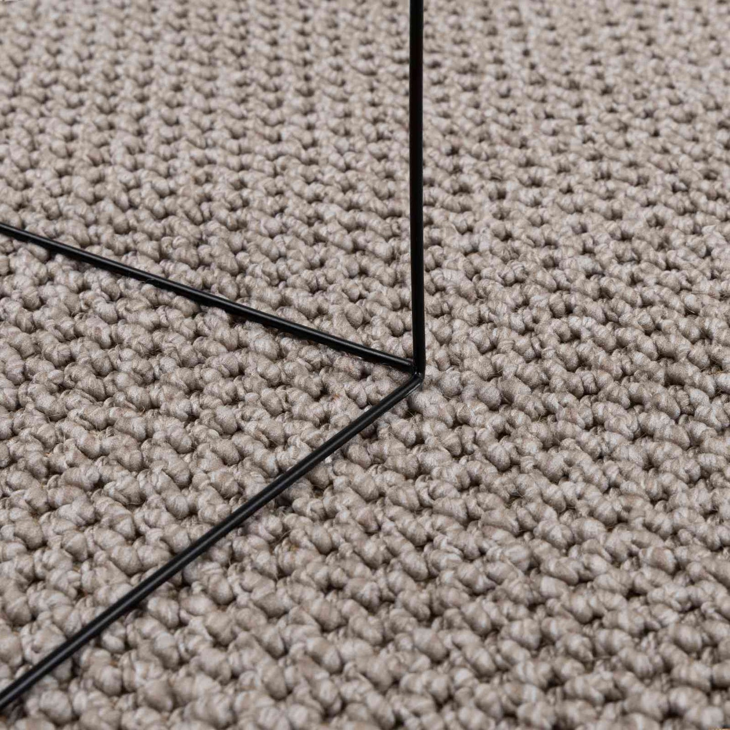 Indendørs tæppe LUGO Creme og Taupe 80 x 200 cm Polyester