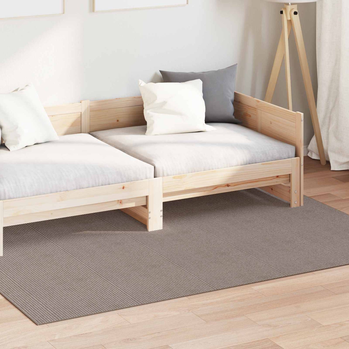 Indendørs tæppe LUGO Creme og Taupe 120 x 170 cm Polyester