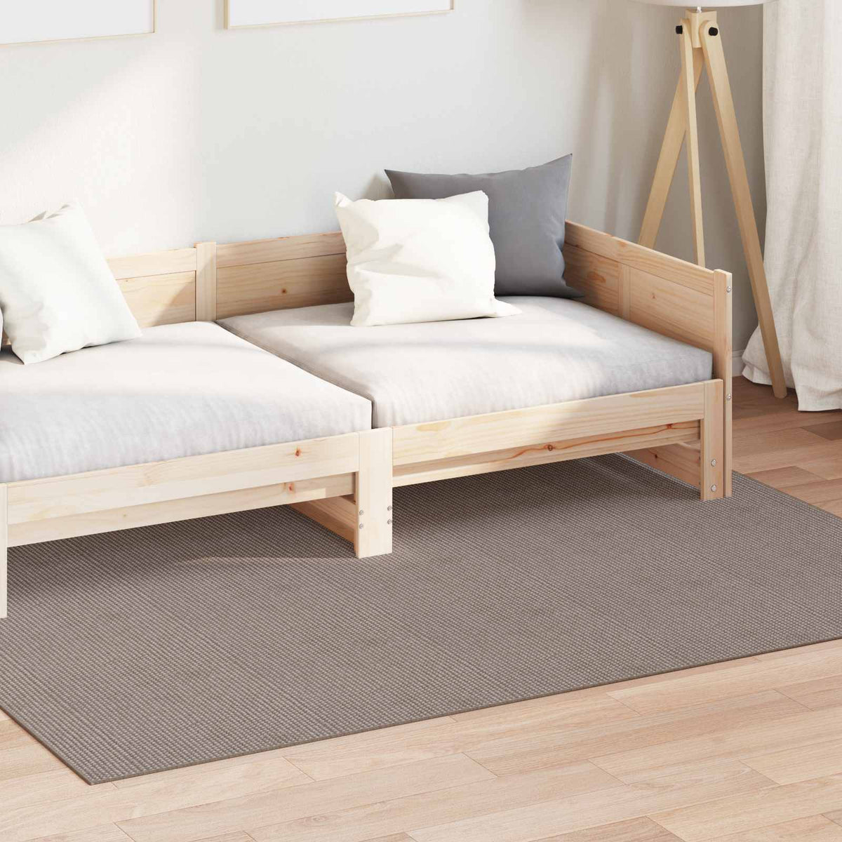 Indendørs tæppe LUGO Creme og Taupe 160 x 230 cm Polyester