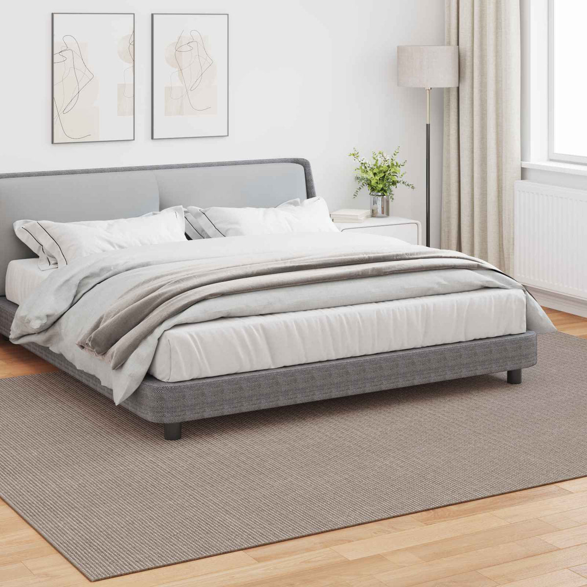 Indendørs tæppe LUGO Creme og Taupe 240 x 340 cm Polyester