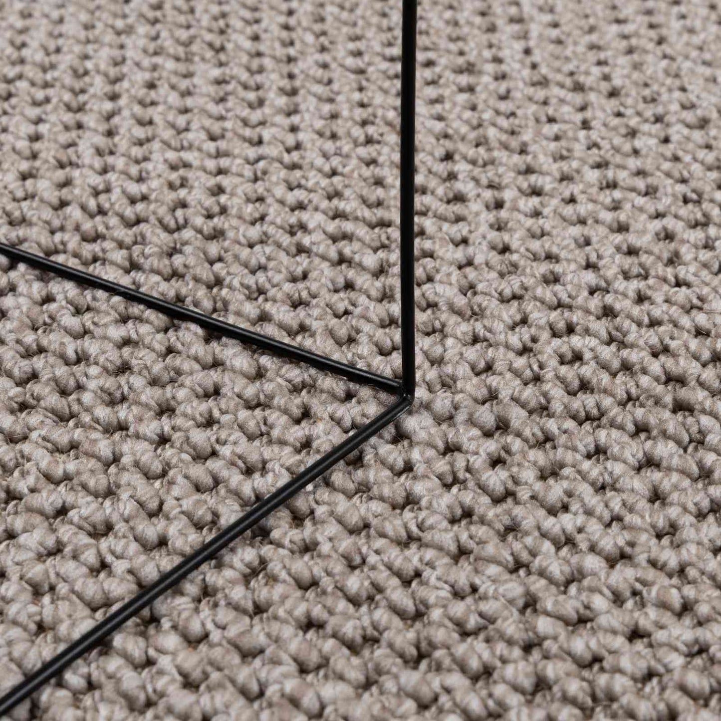 Indendørs tæppe LUGO Creme og Taupe Ø 120 cm Polyester