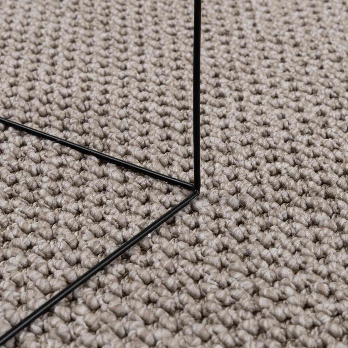 Indendørs tæppe LUGO Creme og Taupe Ø 160 cm Polyester