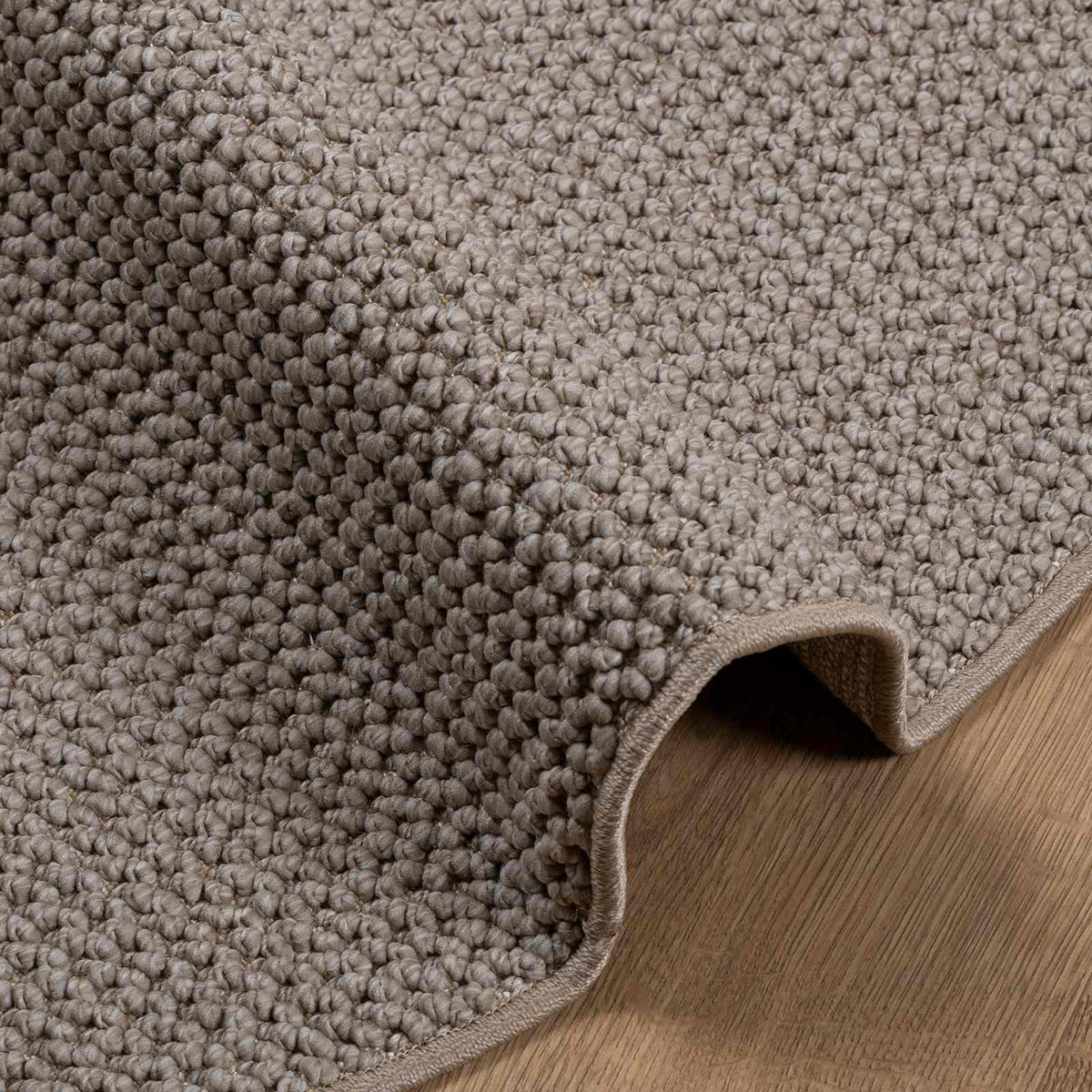 Indendørs tæppe LUGO Creme og Taupe Ø 160 cm Polyester