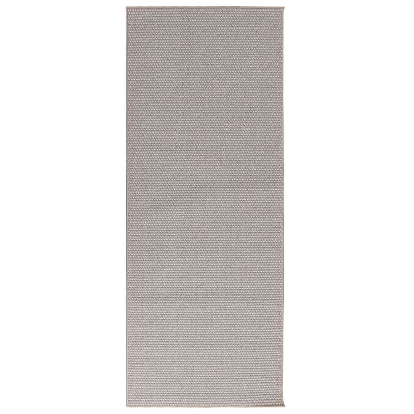 Indendørs tæppe LUGO Gråbrun 80 x 200 cm Polyester