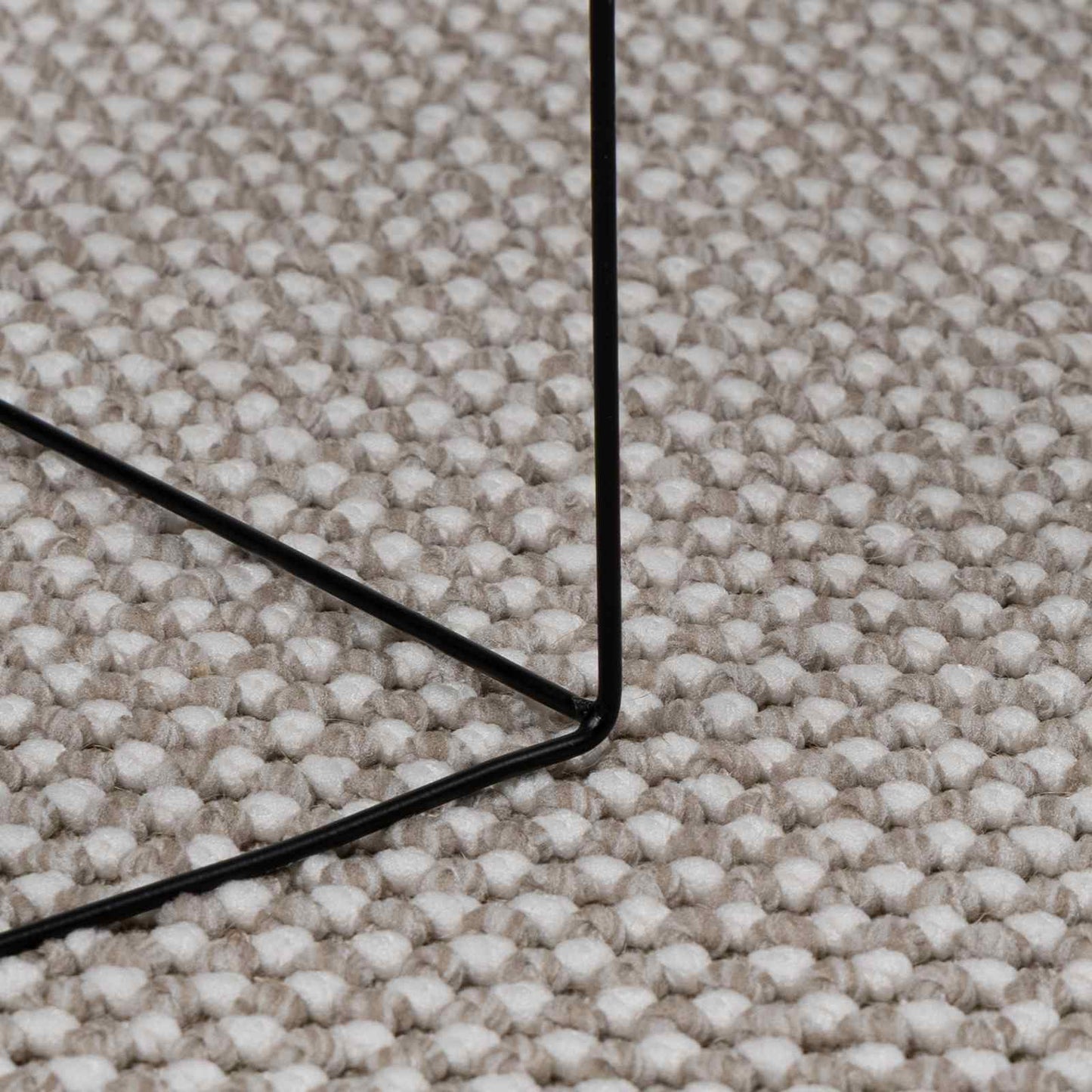 Indendørs tæppe LUGO Gråbrun 200 x 200 cm Polyester