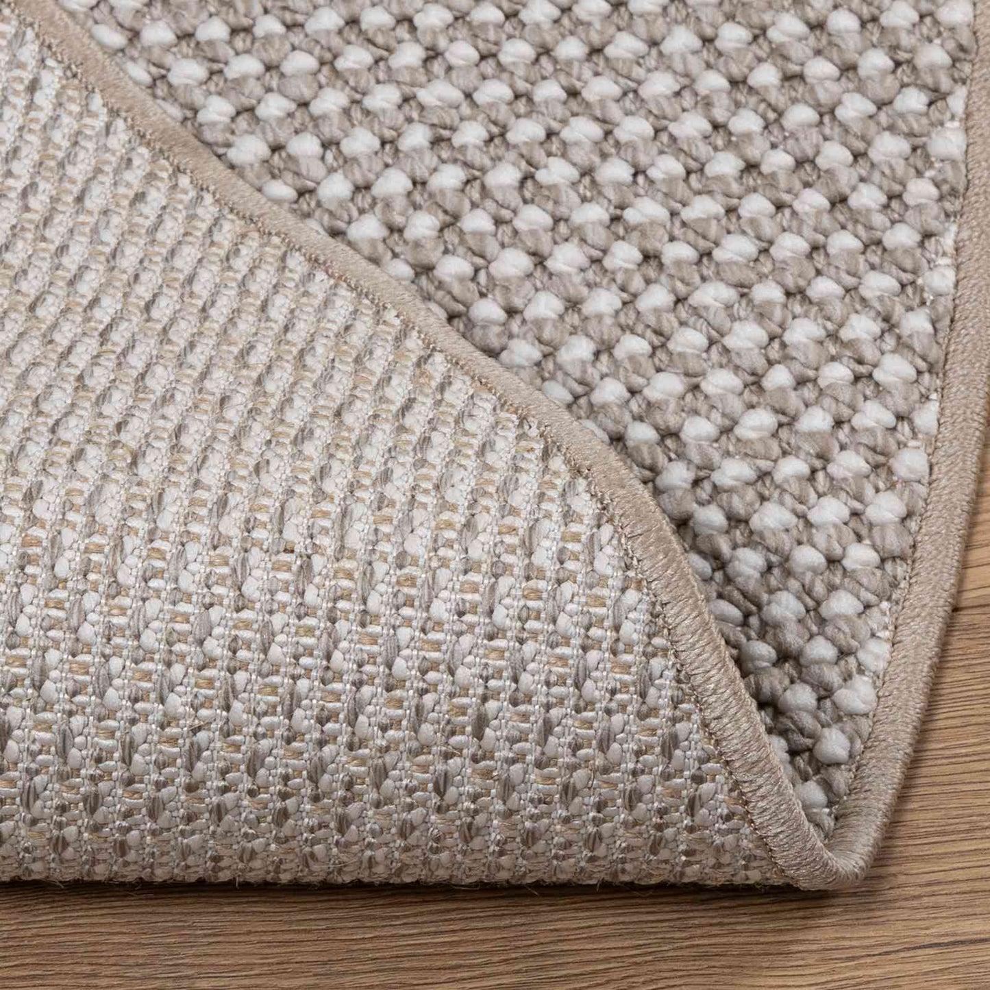 Indendørs tæppe LUGO Gråbrun Ø 160 cm Polyester