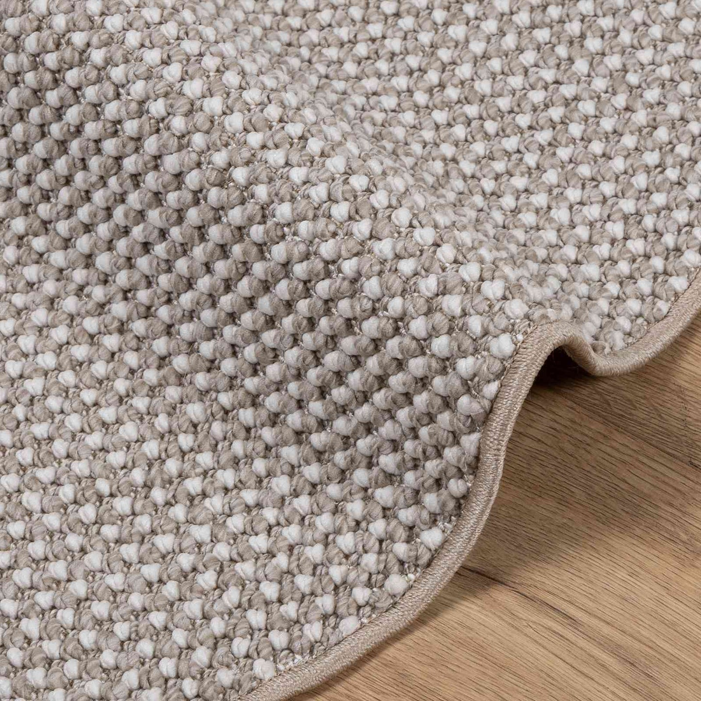 Indendørs tæppe LUGO Gråbrun Ø 160 cm Polyester